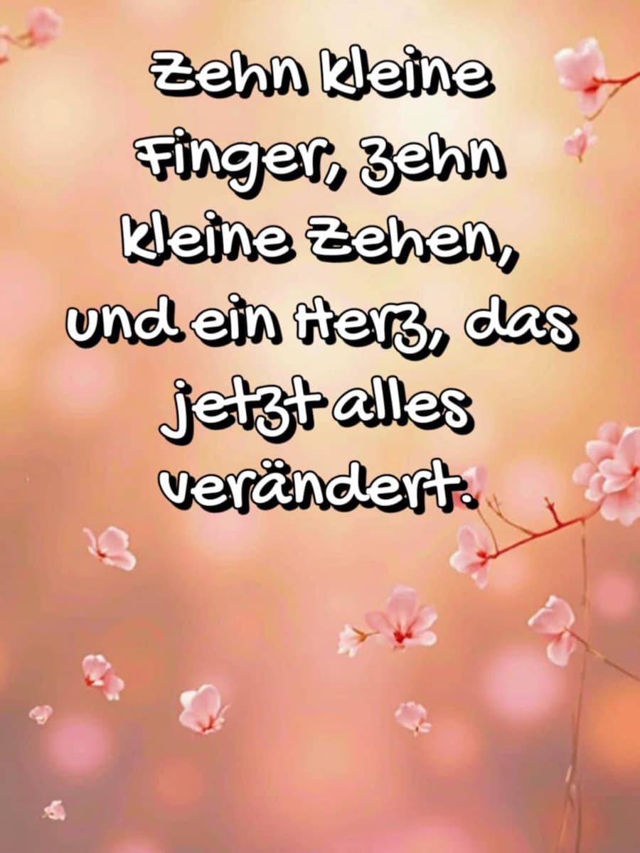 Moderne Sprüche zur Geburt